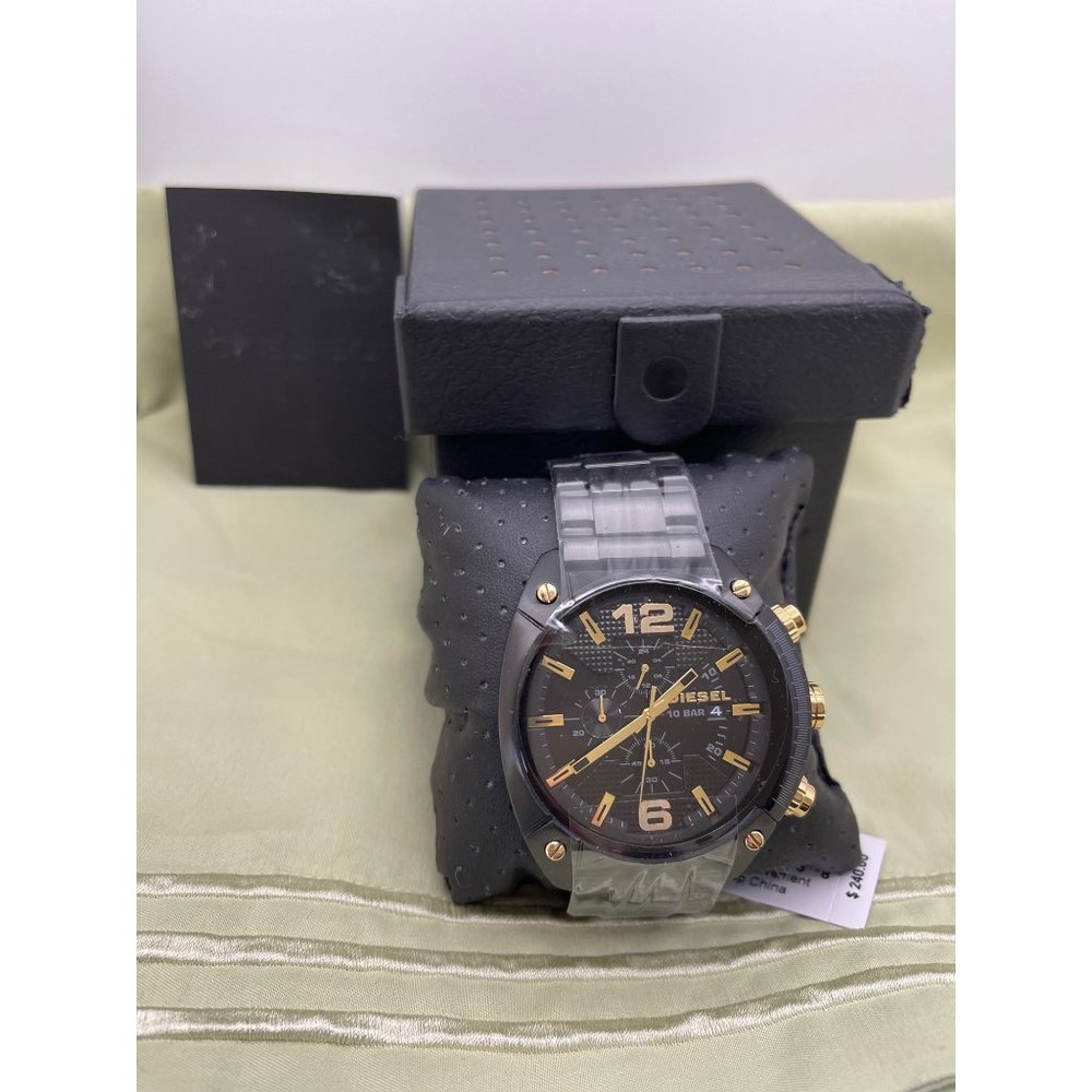 Diesel Men's Overflow Stainless Steel Chronograph Quartz Watch - Picture 1 of 12